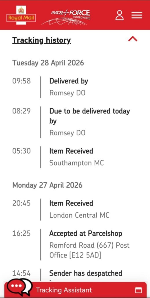 Diazepam Tracked Delivery